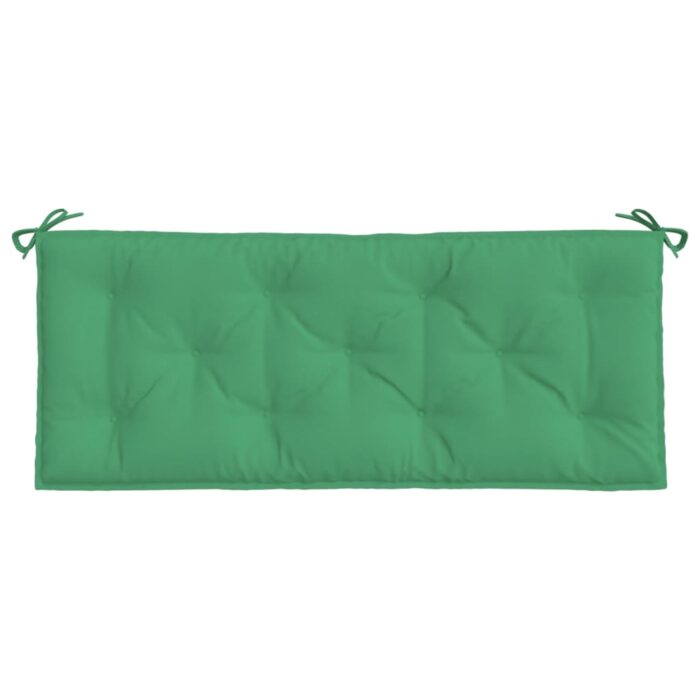 Coussin de banc de jardin vert 120x50x7 cm tissu oxford – Image 2