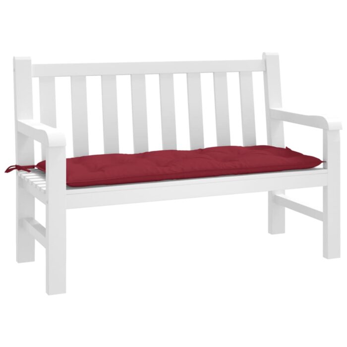 VXL8720845710088_m_en_hd_1.jpg Coussin de banc de jardin rouge bordeaux 120x50x7 cm – Image 1