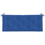 Coussin de banc de jardin bleu 120x50x7 cm tissu oxford – Image 2