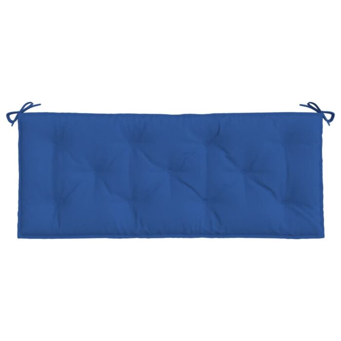 Coussin de banc de jardin bleu 120x50x7 cm tissu oxford – Image 2