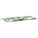 Coussin de banc de jardin carreaux multicolore 120x50x7cm tissu – Image 2