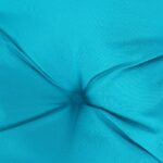Coussin de banc de jardin turquoise 120x50x7 cm tissu – Image 3
