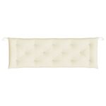 Coussin de banc de jardin crème 150x50x7 cm tissu oxford – Image 2