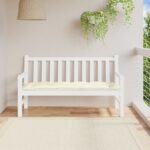 Coussin de banc de jardin crème 150x50x7 cm tissu oxford