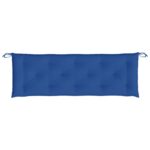 Coussin de banc de jardin bleu royal 150x50x7 cm tissu oxford – Image 2