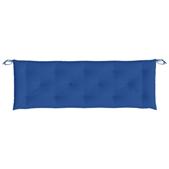 Coussin de banc de jardin bleu royal 150x50x7 cm tissu oxford – Image 2