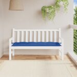Coussin de banc de jardin bleu royal 150x50x7 cm tissu oxford