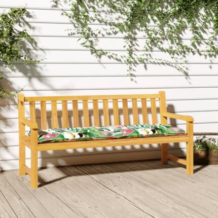 Coussin de banc de jardin multicolore 150x50x7 cm tissu oxford