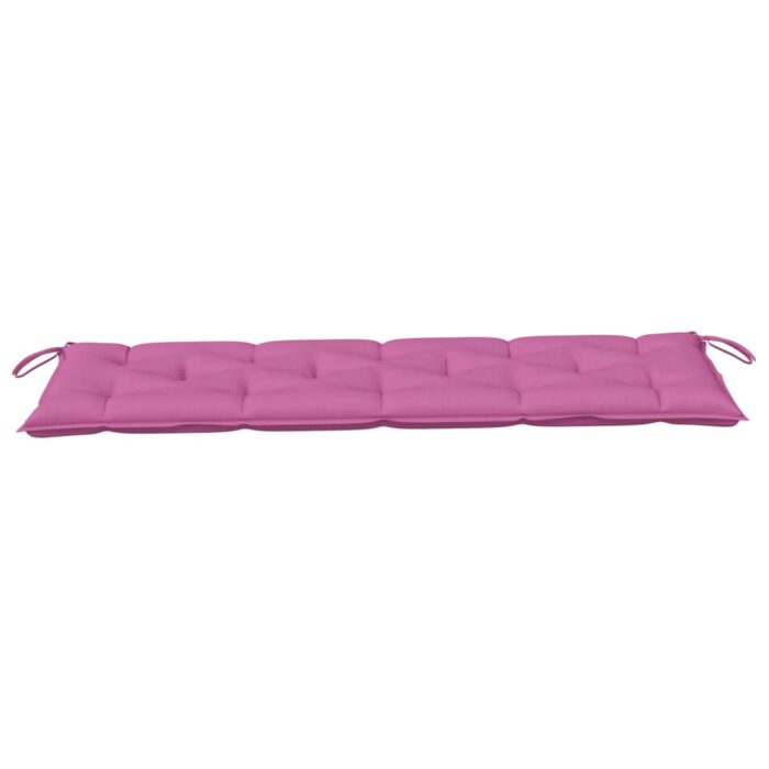 Coussin de banc de jardin rose 150x50x7 cm tissu oxford – Image 2