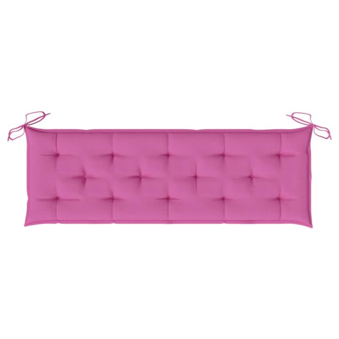 Coussin de banc de jardin rose 150x50x7 cm tissu oxford – Image 3