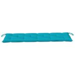 Coussin de banc de jardin turquoise 150x50x7 cm tissu oxford – Image 2