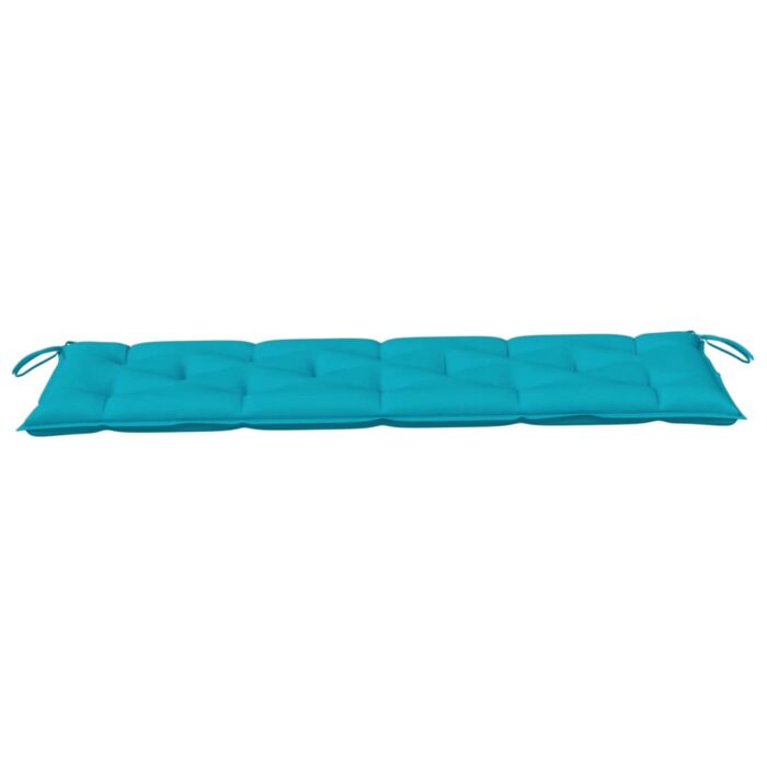 Coussin de banc de jardin turquoise 150x50x7 cm tissu oxford – Image 2