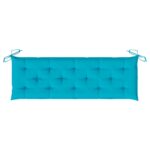 Coussin de banc de jardin turquoise 150x50x7 cm tissu oxford – Image 3