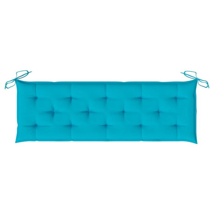 Coussin de banc de jardin turquoise 150x50x7 cm tissu oxford – Image 3