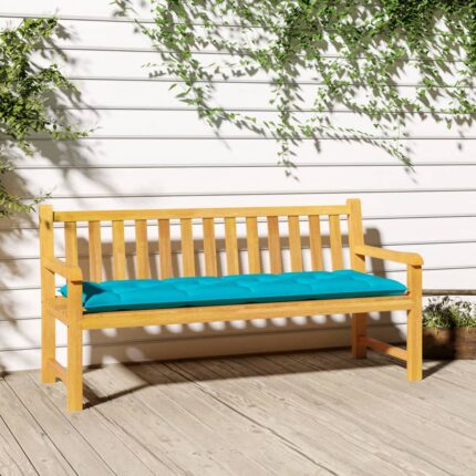 Coussin de banc de jardin turquoise 150x50x7 cm tissu oxford
