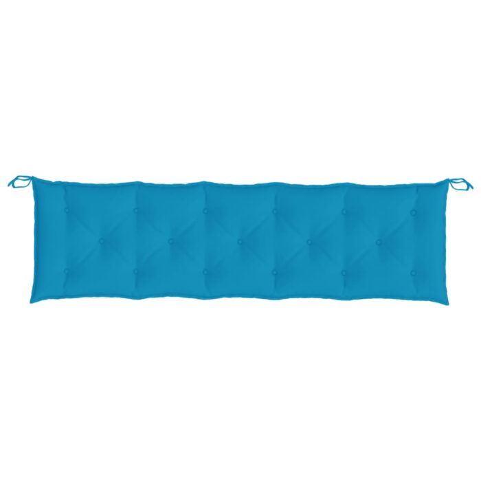 Coussin de banc de jardin bleu clair 180x50x7 cm tissu oxford – Image 2
