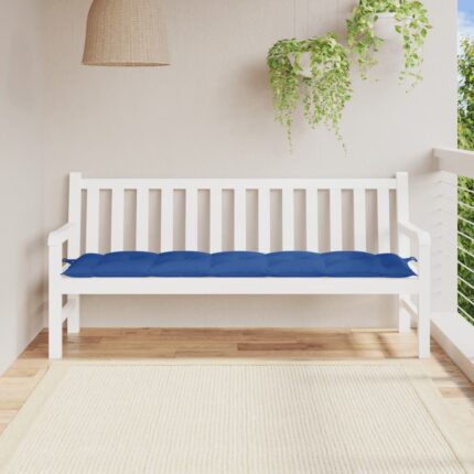 Coussin de banc de jardin bleu royal 180x50x7 cm tissu oxford