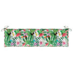Coussin de banc de jardin multicolore 180x50x7 cm tissu oxford – Image 3