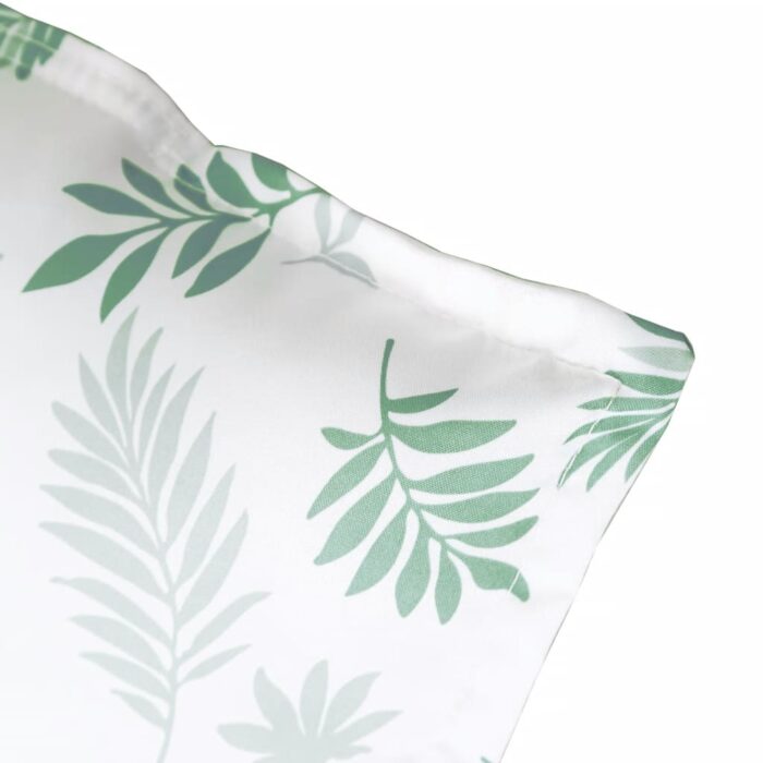 Coussin de banc de jardin motif de feuilles 180x50x7 cm – Image 5