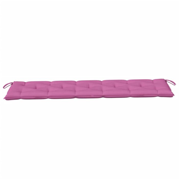 Coussin de banc de jardin rose 180x50x7 cm tissu oxford – Image 2