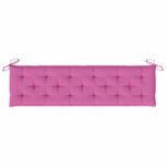 Coussin de banc de jardin rose 180x50x7 cm tissu oxford – Image 3