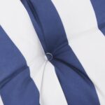 Coussin de banc de jardin rayures bleues et blanches 200x50x7cm – Image 3