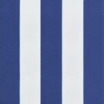 Coussin de banc de jardin rayures bleues et blanches 200x50x7cm – Image 4