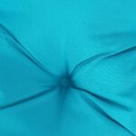 Coussin de banc de jardin turquoise 200x50x7 cm tissu – Image 3