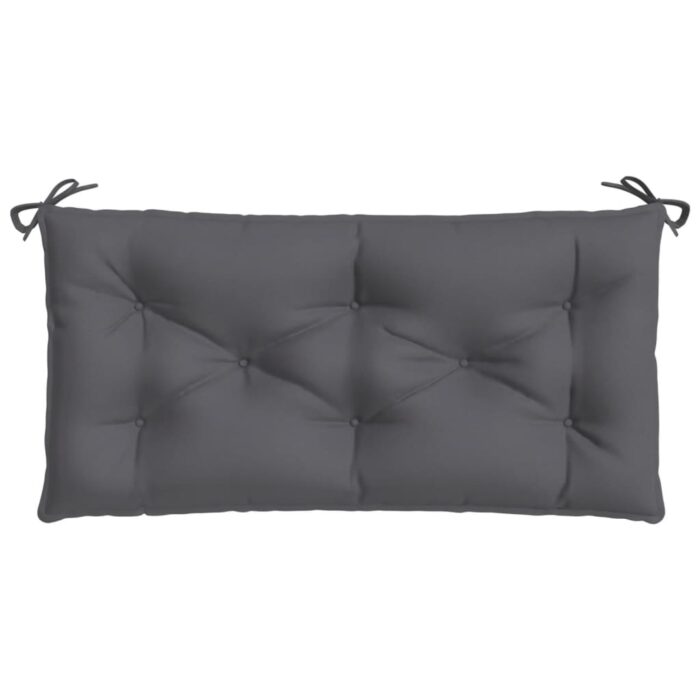 Coussins de banc de jardin lot de 2 anthracite tissu Oxford – Image 3
