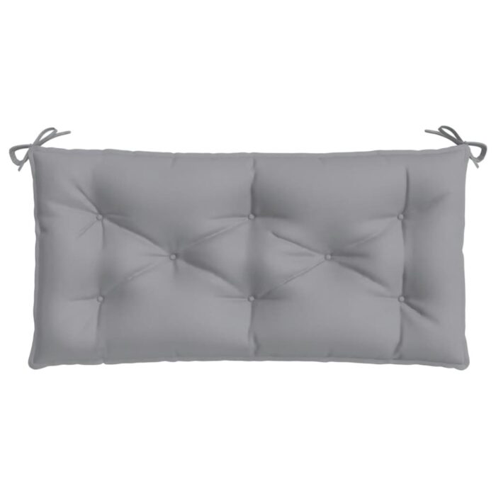 Coussins de banc jardin lot de 2 gris 100x50x7 cm tissu Oxford – Image 3