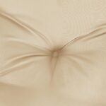 Coussins de banc jardin lot de 2 beige 100x50x7 cm tissu Oxford – Image 4