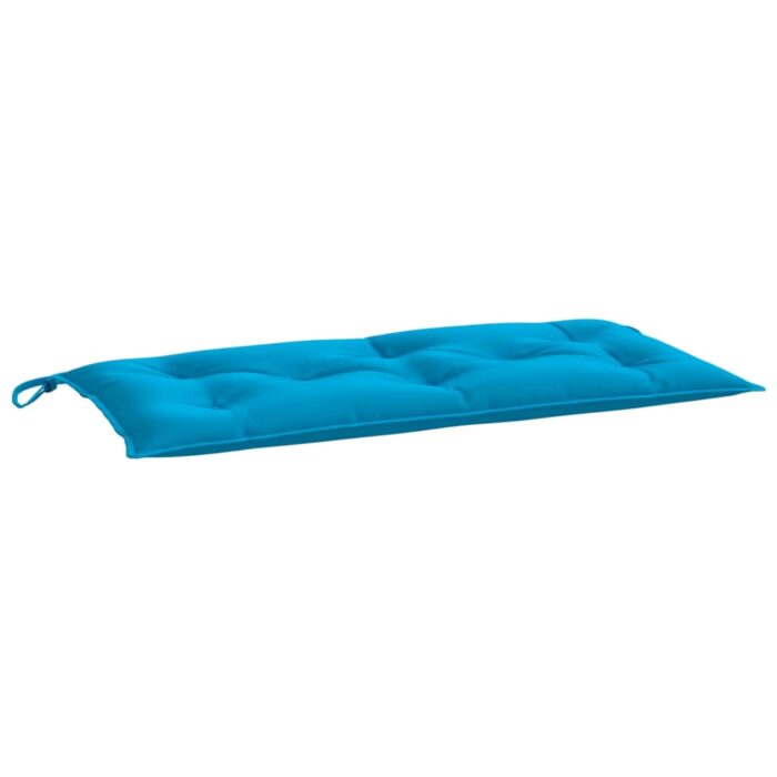 Coussins de banc de jardin lot de 2 bleu clair tissu Oxford – Image 2