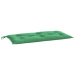 Coussins de banc jardin lot de 2 vert 100x50x7 cm tissu Oxford – Image 2