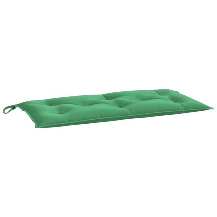Coussins de banc jardin lot de 2 vert 100x50x7 cm tissu Oxford – Image 2