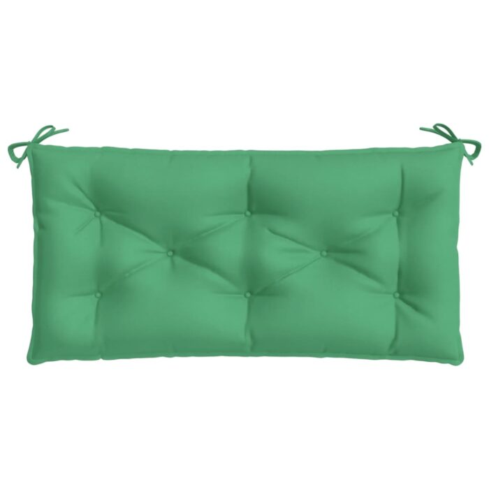 Coussins de banc jardin lot de 2 vert 100x50x7 cm tissu Oxford – Image 3