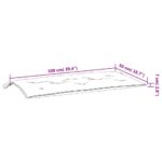 Coussins de banc jardin lot de 2 vert 100x50x7 cm tissu Oxford – Image 6