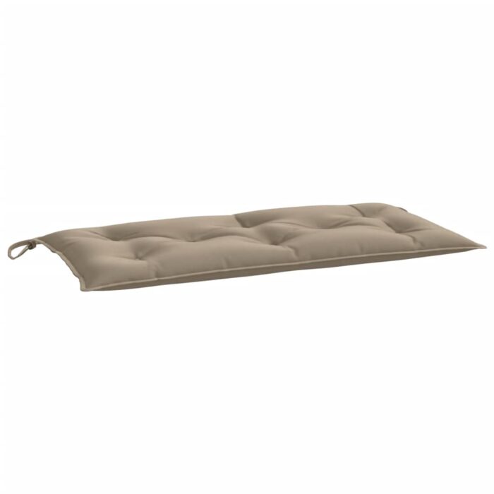 Coussins de banc jardin lot de 2 taupe 100x50x7 cm tissu Oxford – Image 2