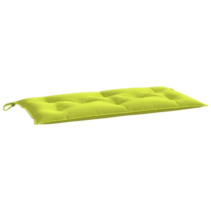 Coussins de banc de jardin lot de 2 vert vif tissu Oxford – Image 2