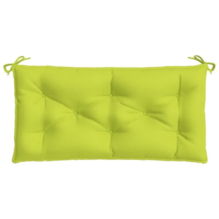 Coussins de banc de jardin lot de 2 vert vif tissu Oxford – Image 3