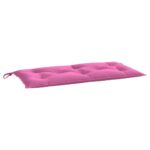 Coussins de banc de jardin lot de 2 rose 100x50x7 cm tissu – Image 2
