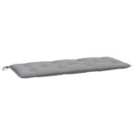 Coussins de banc jardin lot de 2 gris 120x50x7 cm tissu Oxford – Image 2