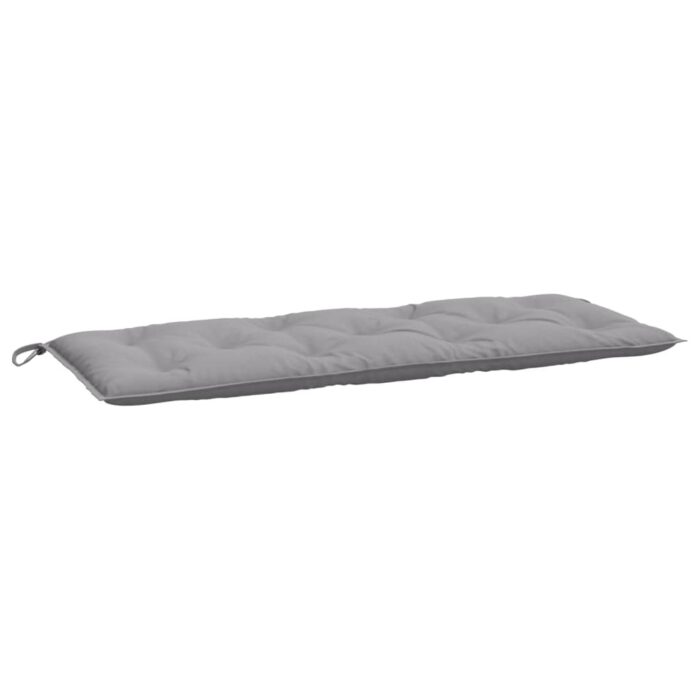 Coussins de banc jardin lot de 2 gris 120x50x7 cm tissu Oxford – Image 2