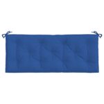 Coussins de banc jardin lot de 2 bleu 120x50x7 cm tissu Oxford – Image 3