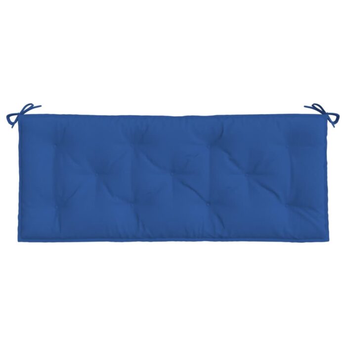 Coussins de banc jardin lot de 2 bleu 120x50x7 cm tissu Oxford – Image 3