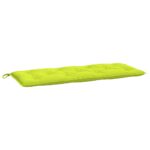 Coussins de banc de jardin lot de 2 vert vif tissu Oxford – Image 2