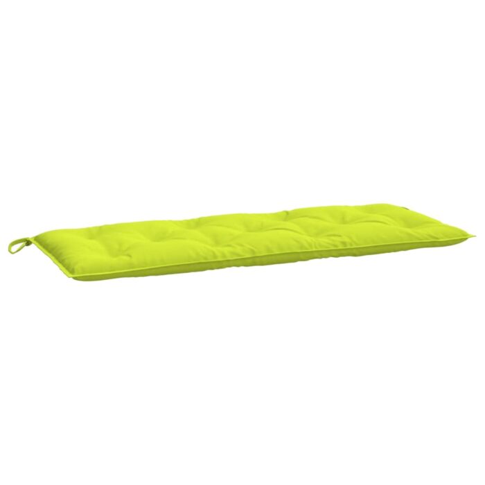 Coussins de banc de jardin lot de 2 vert vif tissu Oxford – Image 2