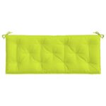 Coussins de banc de jardin lot de 2 vert vif tissu Oxford – Image 3