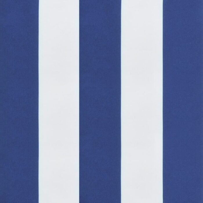 Coussins de banc de jardin lot de 2 rayures bleues et blanches – Image 5