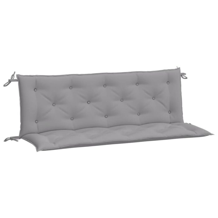 Coussins de banc jardin lot de 2 gris 150x50x7 cm tissu Oxford – Image 3