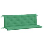 Coussins de banc jardin lot de 2 vert 150x50x7 cm tissu Oxford – Image 3